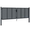 vidaXL Cancello da Giardino Antracite 300x75 cm in Acciaio