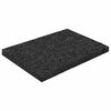 vidaXL Pad per patio in granuli di gomma Nero 6 x 9 x 0,6 cm Gomma