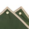 vidaXL Poncho Antipioggia con Cappuccio Design 2 in 1 Verde 223x145 cm