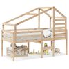 vidaXL Letto a Soppalco con Tetto 90x200 cm in Legno di Pino
