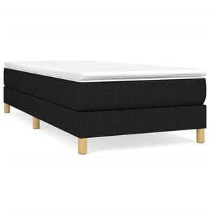 vidaXL Struttura Letto a Rete a Molle Nero 80x200 cm Tessuto