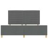 vidaXL Struttura del letto Grigio scuro 180 x 200 cm Tessuto
