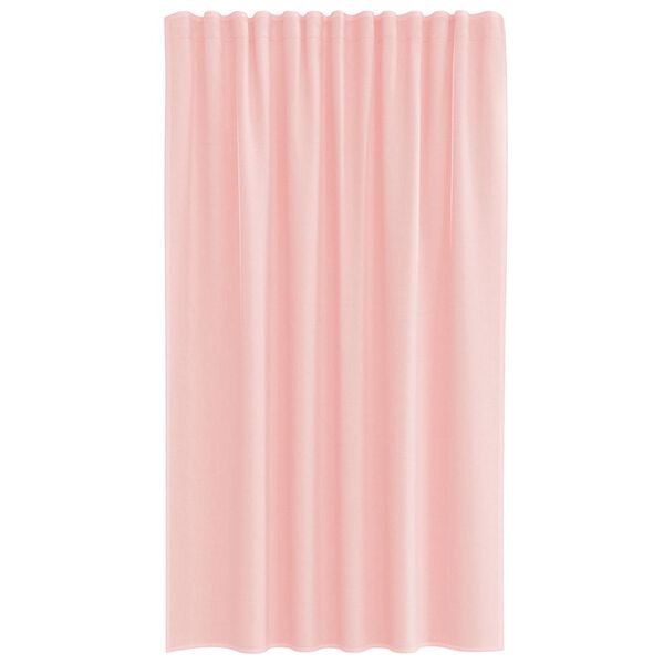 vidaXL Tende in Voile con Passanti 2 pz Rosa 140x175 cm