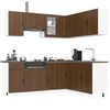 vidaXL Set Mobili da Cucina 11 pz Porto Rovere Marrone in Truciolato