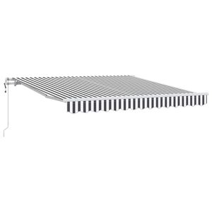vidaXL Tenda Sole Retrattile Automatica 300x250 cm Antracite e Bianco
