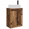 vidaXL Mobile da bagno con lavabo Legno antico 54 x 35 x 83 cm