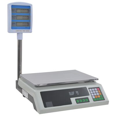 vidaXL Bilancia Elettronica Pesapacchi con LCD 30 kg