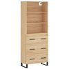 vidaXL Credenza Rovere Sonoma 69,5x34x180 cm in Legno Multistrato