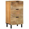 vidaXL Credenza Marrone 40x33x75 cm in Legno Massello di Mango
