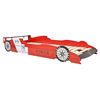 vidaXL Letto Bimbo Auto da Corsa 90x200 cm Rosso