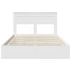 vidaXL Letto con Contenitore Bianco 140 x 200 cm Legno multistrato