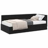 vidaXL Struttura Letto Angolare con Materasso 2 pcs Nero Velluto