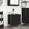 vidaXL Mobile Lavabo da Bagno Nero 60x34,5x60 cm