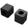 vidaXL Supporto per cassetto 2 pz Nero 15 x 15 x 15mm Copoliestere PP