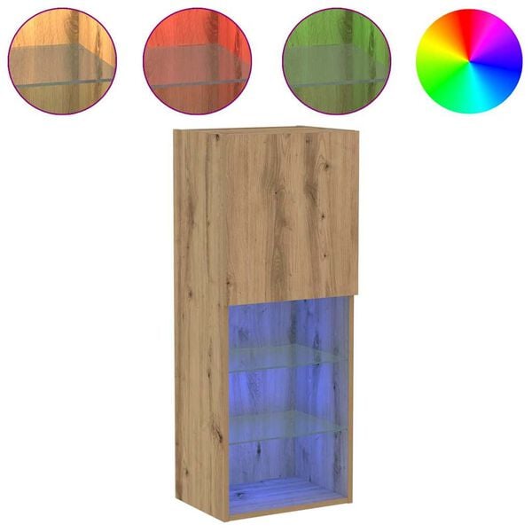 vidaXL Set mobile TV Rovere artigianale 40,5 x 30 x 102 cm