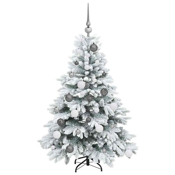 vidaXL Albero di Natale artificiale con 150 LED Bianco 120 cm PE e PVC