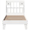 vidaXL Letto senza Materasso Bianco 75x190 in Legno Massello di Pino