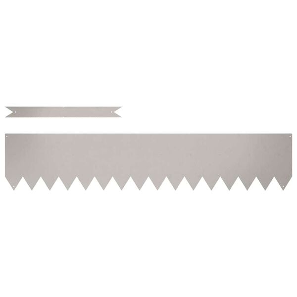 vidaXL Bordura per Prato 30 pcs Marrone 100 x 0.05 x 20 cm