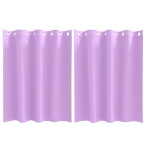 vidaXL Tende Blackout con Anelli 2 pz Viola 140 x 140 cm Poliestere