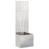 vidaXL Schermo per privacy in giardino Argento 50 x 32 x 150 cm