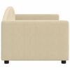 vidaXL Letto da Giorno Crema 80x200 cm in Tessuto
