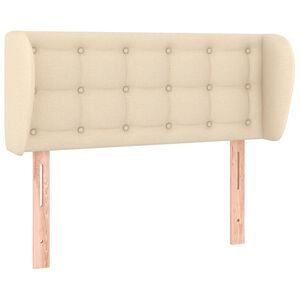 vidaXL Testiera ad Orecchio Crema 83 x 23 x 78/88 cm in Tessuto