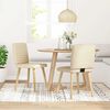 vidaXL Sedie da Pranzo 2 pz Crema in Tessuto