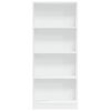 vidaXL Libreria Bianca 60x24x143 cm in Legno Multistrato