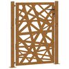 vidaXL Cancello da giardino 100x125 cm in acciaio corten design leggero