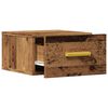 vidaXL Comodini a Muro 2 pz Legno Antico 35x35x20 cm