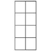 vidaXL Porta Scorrevole con Ferramenta 90x205cm Vetro ESG Alluminio