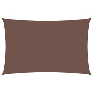 vidaXL Parasole a Vela Oxford Rettangolare 5x8 m Marrone