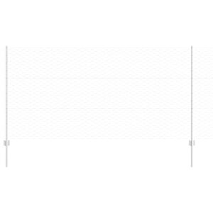 vidaXL Recinzione esagonale con palo 100 x 1,4 m Acciaio zincato Rete