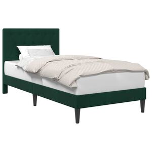 vidaXL Struttura del letto Verde Scuro 80 x 200 cm Velluto