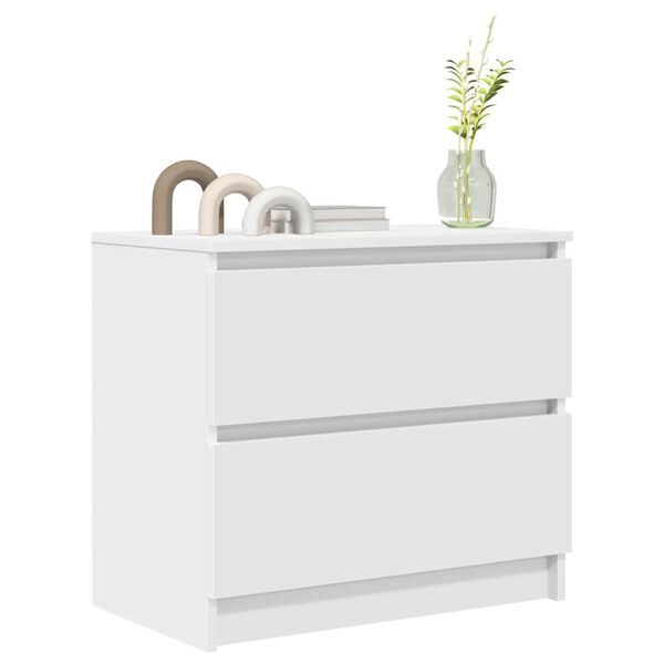 vidaXL Mobile Porta TV Bianco 60x35x54 cm in Legno Multistrato