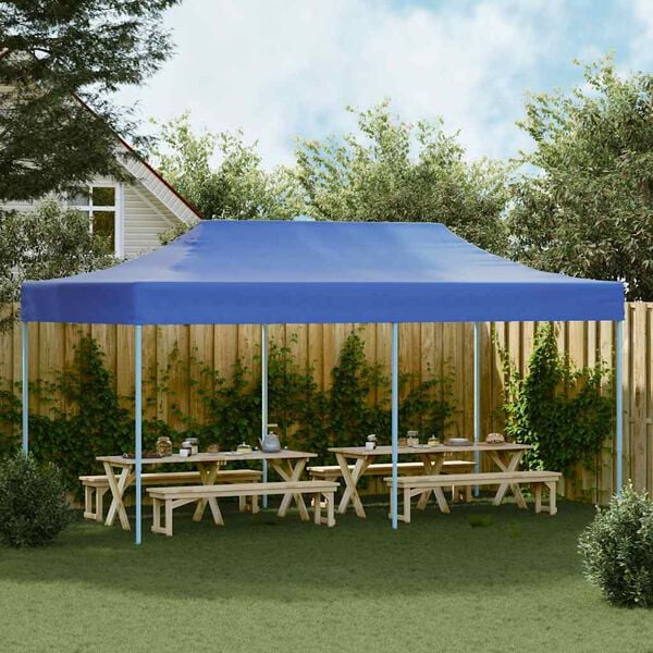 vidaXL Tenda Pieghevole Pop-Up 3x6 m Blu