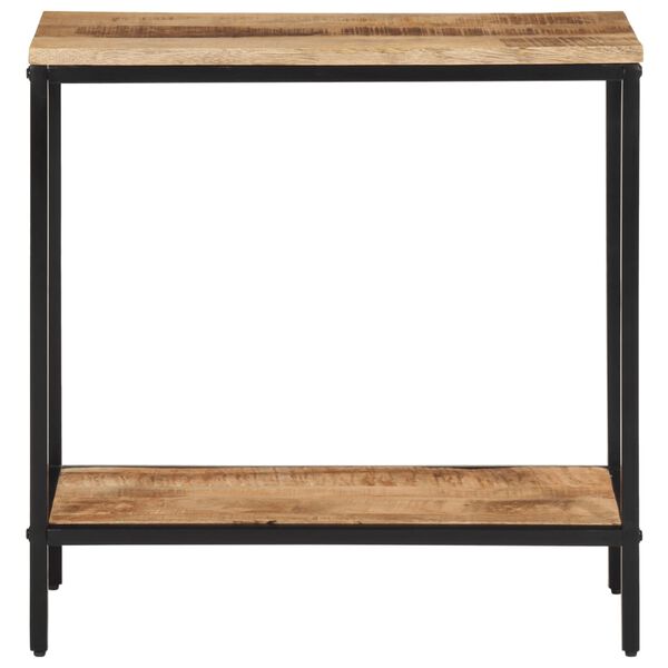 vidaXL Tavolo Consolle 70x35x70 cm in Legno Massello di Mango Grezzo