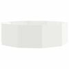vidaXL Fioriera Bianco 120 x 120 x 35 cm Acciaio