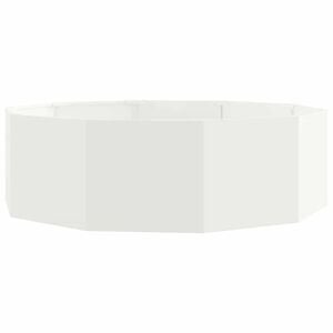 vidaXL Fioriera Bianco 120 x 120 x 35 cm Acciaio