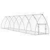vidaXL Conigliera Argento 105x600x120 cm in Acciaio Zincato