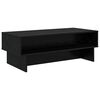 vidaXL Tavolino da salotto Rovere Nero 100 x 46 x 35 cm