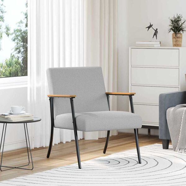 vidaXL poltrona Grigio Nuvola 59 x 75 x 78 cm Tessuto