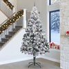 vidaXL Albero di Natale con 300 LED con supporto Verde 300 cm PVC