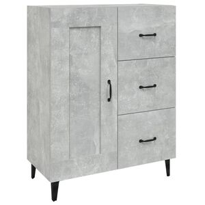 vidaXL Credenza Grigio Cemento 69,5x34x90 cm in Legno Multistrato