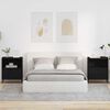 vidaXL Comodini 2 pcs Nero 49 x 36 x 61 cm Legno multistrato