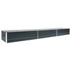 vidaXL Letto Rialzato in Acciaio Zincato 480x80x45 cm Antracite