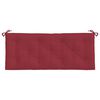 vidaXL Cuscino per Panca Rosso Vino 120x50x7 cm in Tessuto Oxford