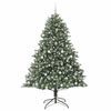 vidaXL Albero di Natale artificiale con 300 LED Verde 210 cm
