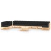 vidaXL Set Salotto Giardino 10pz Cuscini Antracite Legno Massello Pino