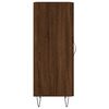 vidaXL Credenza Rovere Marrone 34,5x34x90 cm in Legno Multistrato